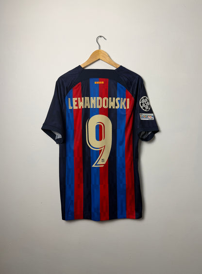 Robert Lewandowski FC Barcelona 2022-23 home football shirt (XL)
