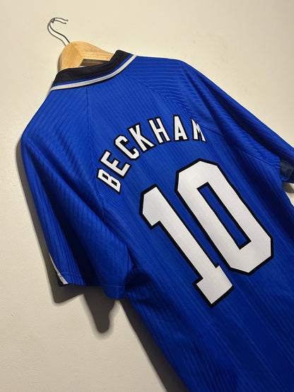 David Beckham Manchester United 1996-98 third football shirt (XL)