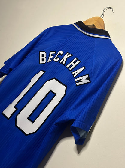 David Beckham Manchester United 1996-98 third football shirt (XL)