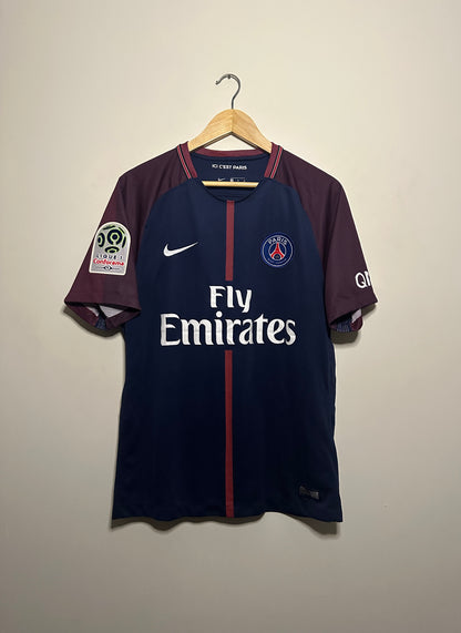 Neymar JR PSG 2017-18 home football shirt (M)