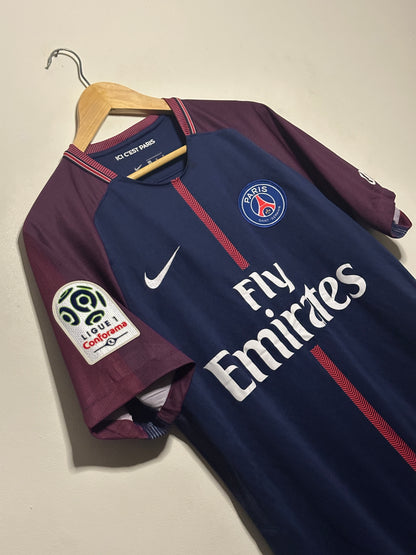 Neymar JR PSG 2017-18 home football shirt (M)