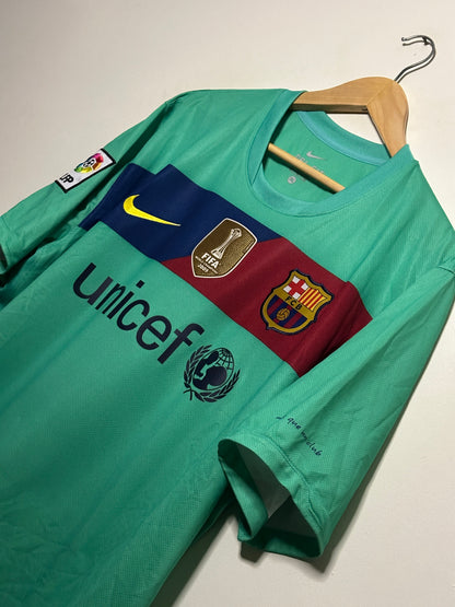 Lionel Messi FC Barcelona 2010-11 away football shirt (XL)