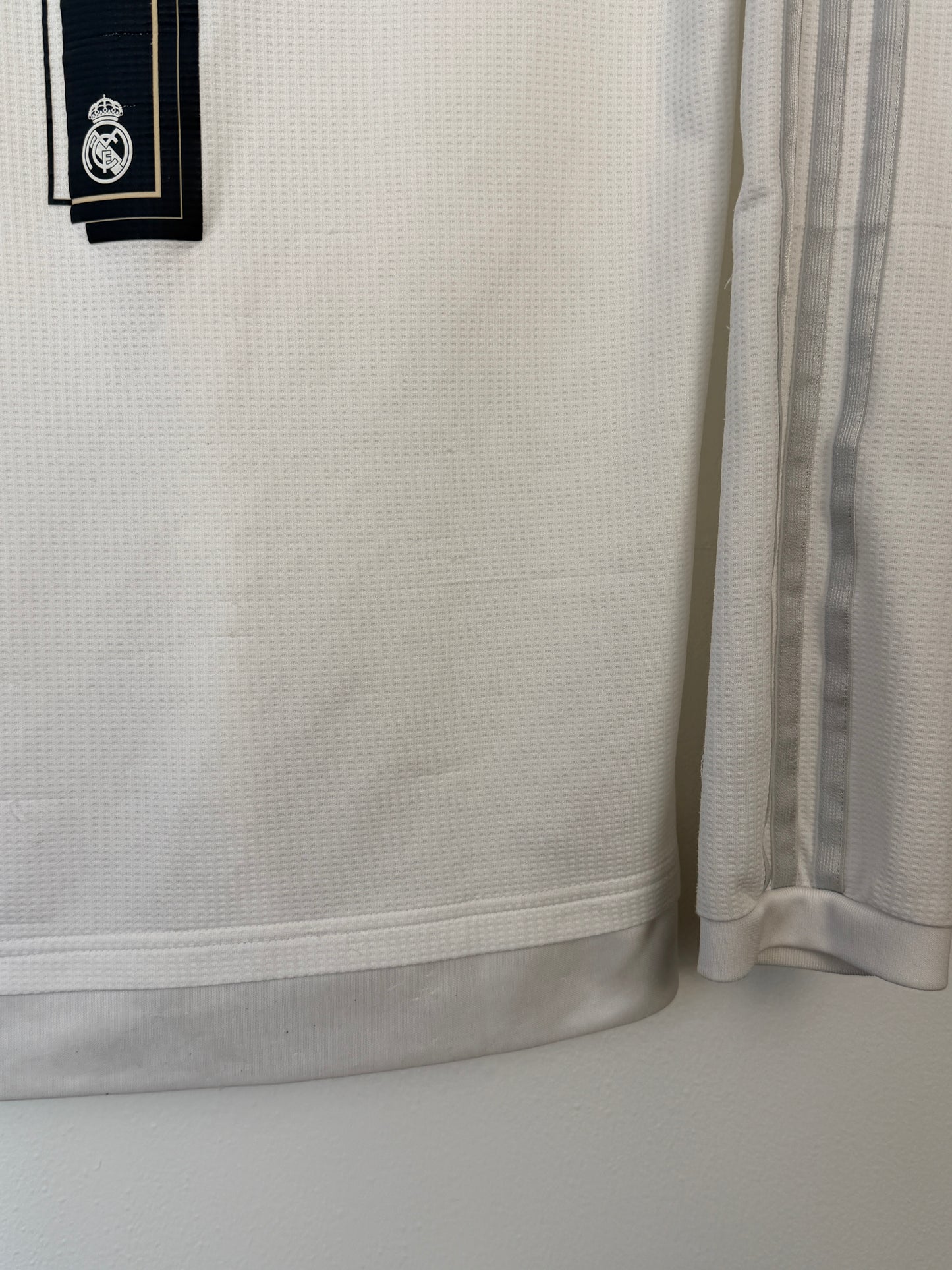 Cristiano Ronaldo Real Madrid CF 2015-16 long sleeve home football shirt (S)