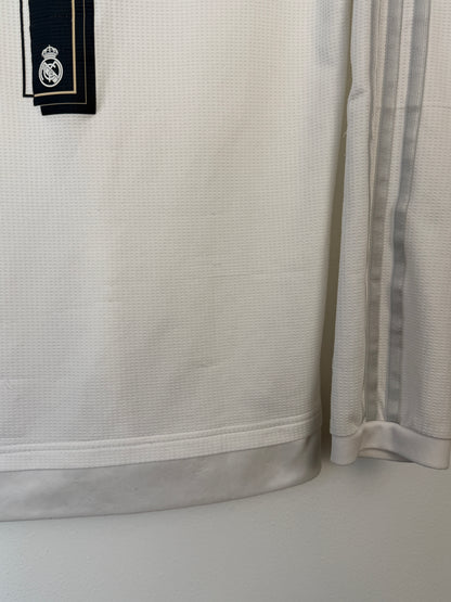 Cristiano Ronaldo Real Madrid CF 2015-16 long sleeve home football shirt (S)