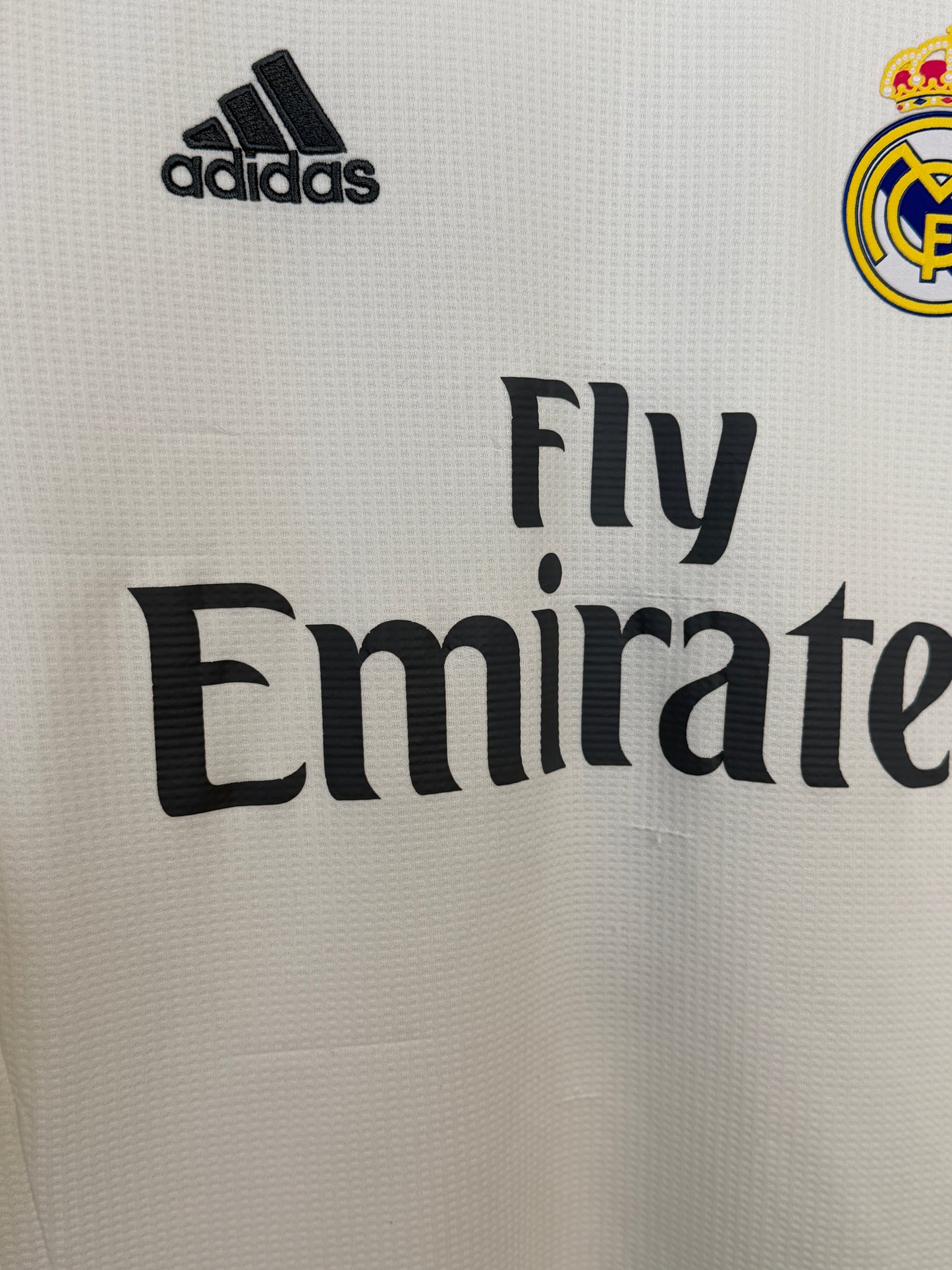 Cristiano Ronaldo Real Madrid CF 2015-16 long sleeve home football shirt (S)