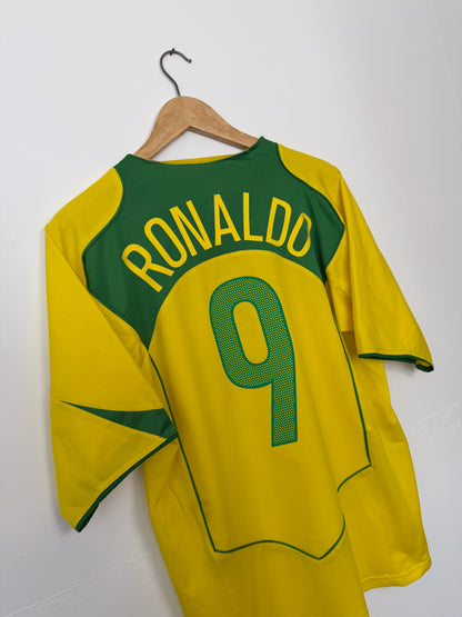 Ronaldo Brazil 2004 home football shirt (M)