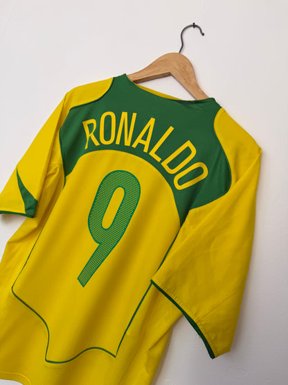 Ronaldo Brazil 2004 home football shirt (M)