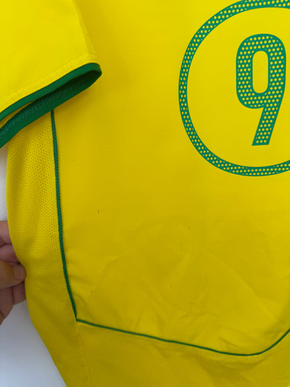 Ronaldo Brazil 2004 home football shirt (M)