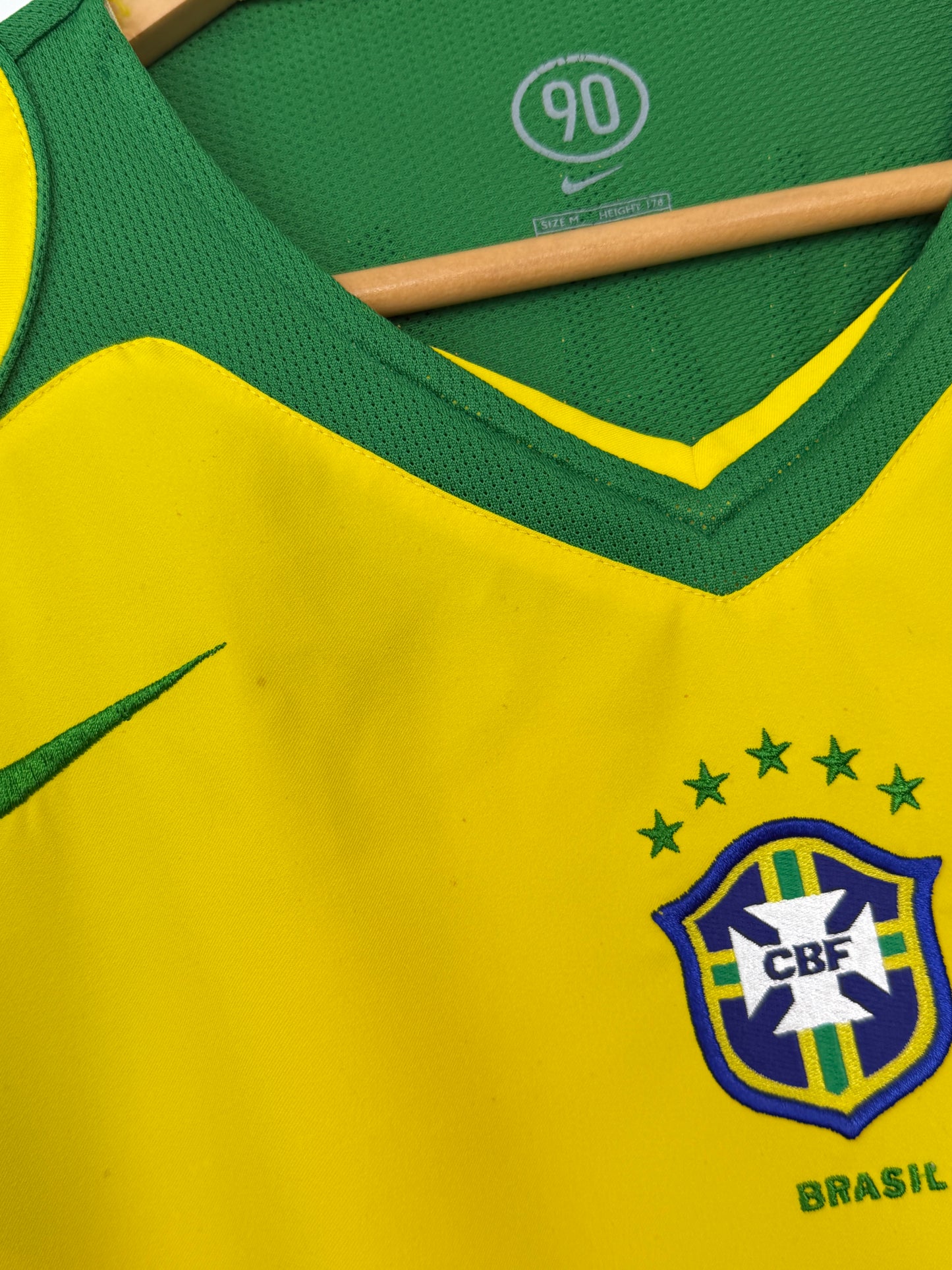 Ronaldo Brazil 2004 home football shirt (M)
