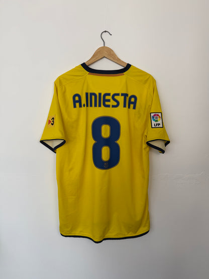 Andres Iniesta FC Barcelona 2008-09 away football shirt (L)