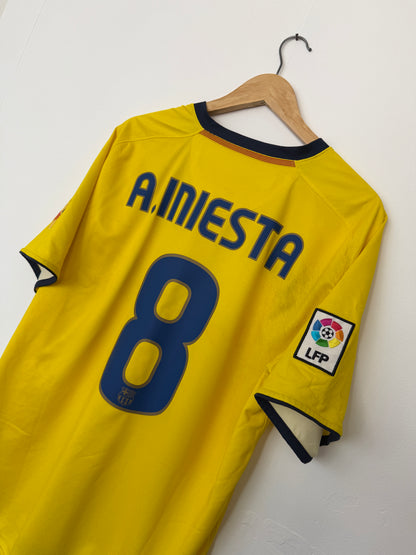 Andres Iniesta FC Barcelona 2008-09 away football shirt (L)