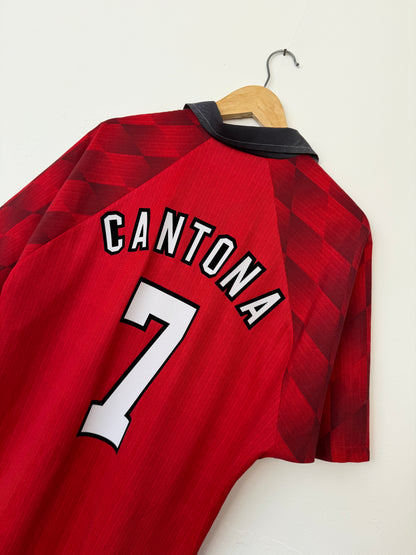 Eric Cantona Manchester United 1996-98 home football shirt (L)