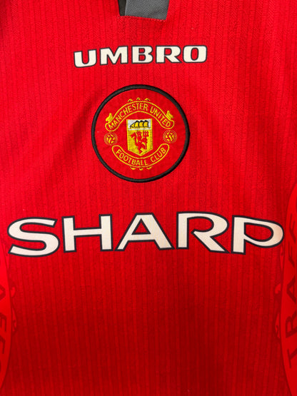 Eric Cantona Manchester United 1996-98 home football shirt (L)