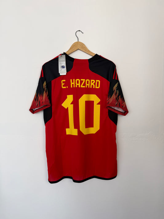 Eden Hazard Belgium 2022 World Cup home football shirt (L)