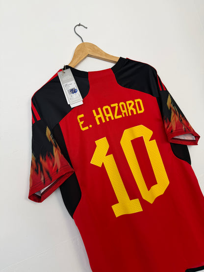 Eden Hazard Belgium 2022 World Cup home football shirt (L)