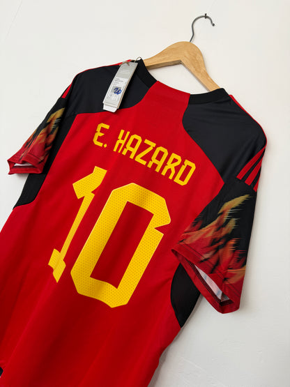 Eden Hazard Belgium 2022 World Cup home football shirt (L)