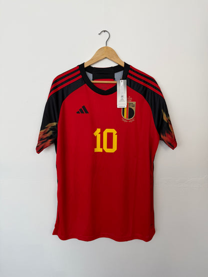 Eden Hazard Belgium 2022 World Cup home football shirt (L)