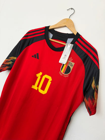 Eden Hazard Belgium 2022 World Cup home football shirt (L)
