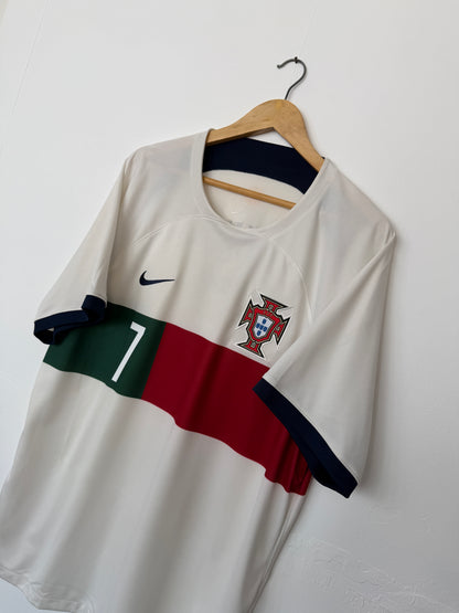 Cristiano Ronaldo Portugal 2022 World Cup away football shirt (XL)