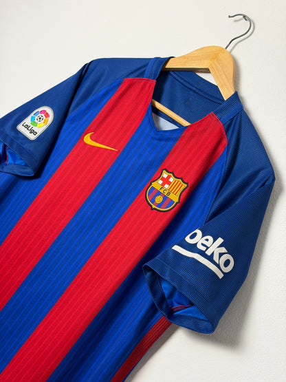 Neymar JR FC Barcelona 2016-17 home football shirt (M)