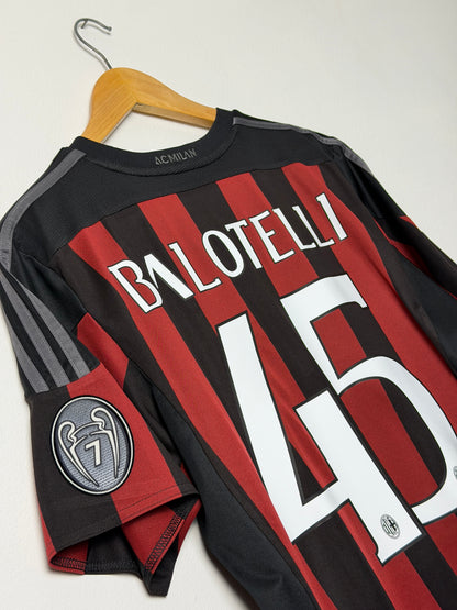 Mario Balotelli AC Milan 2015-16 home football shirt (M)
