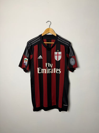 Mario Balotelli AC Milan 2015-16 home football shirt (M)