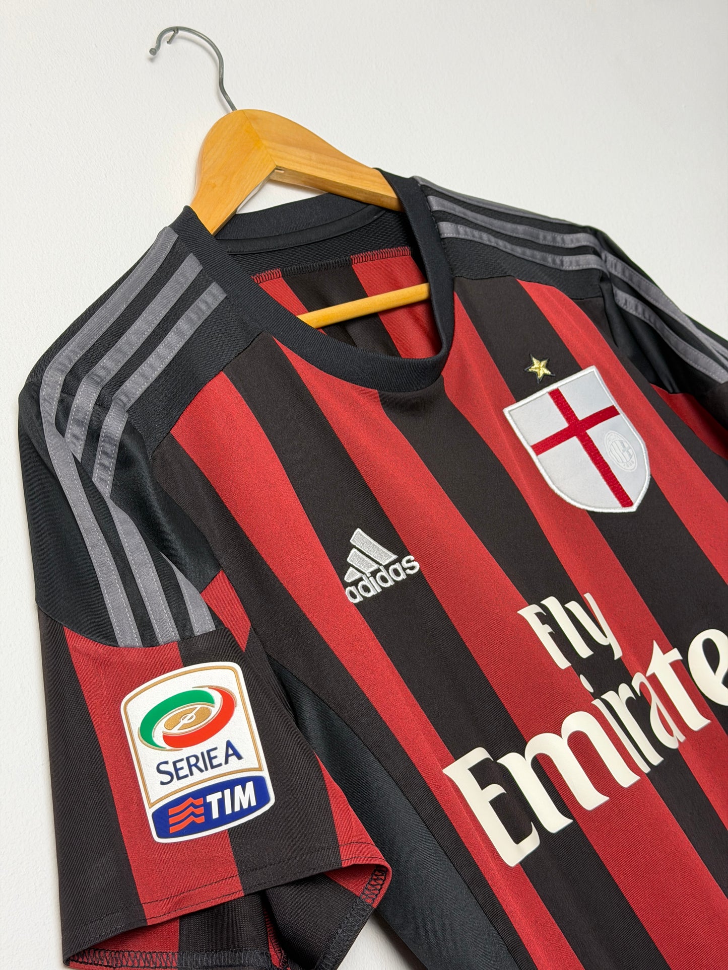 Mario Balotelli AC Milan 2015-16 home football shirt (M)