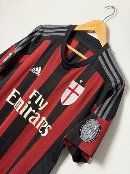 Mario Balotelli AC Milan 2015-16 home football shirt (M)