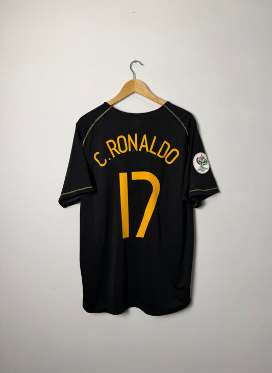 Cristiano Ronaldo Portugal 2006 World Cup away football shirt (L)