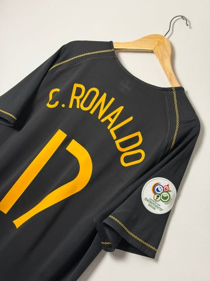Cristiano Ronaldo Portugal 2006 World Cup away football shirt (L)