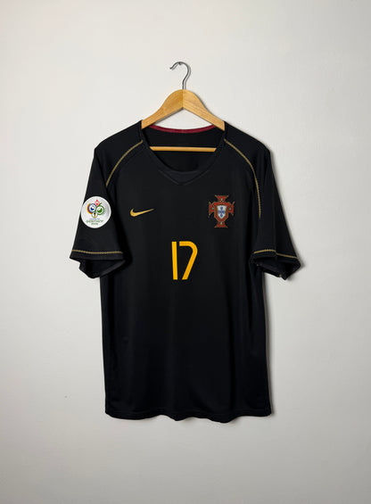 Cristiano Ronaldo Portugal 2006 World Cup away football shirt (L)