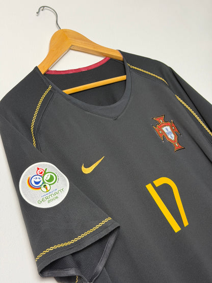 Cristiano Ronaldo Portugal 2006 World Cup away football shirt (L)