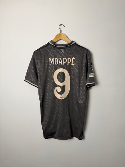 Kylian Mbappe Real Madrid CF 2024-25 third football shirt (L)
