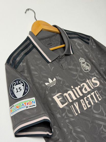 Kylian Mbappe Real Madrid CF 2024-25 third football shirt (L)