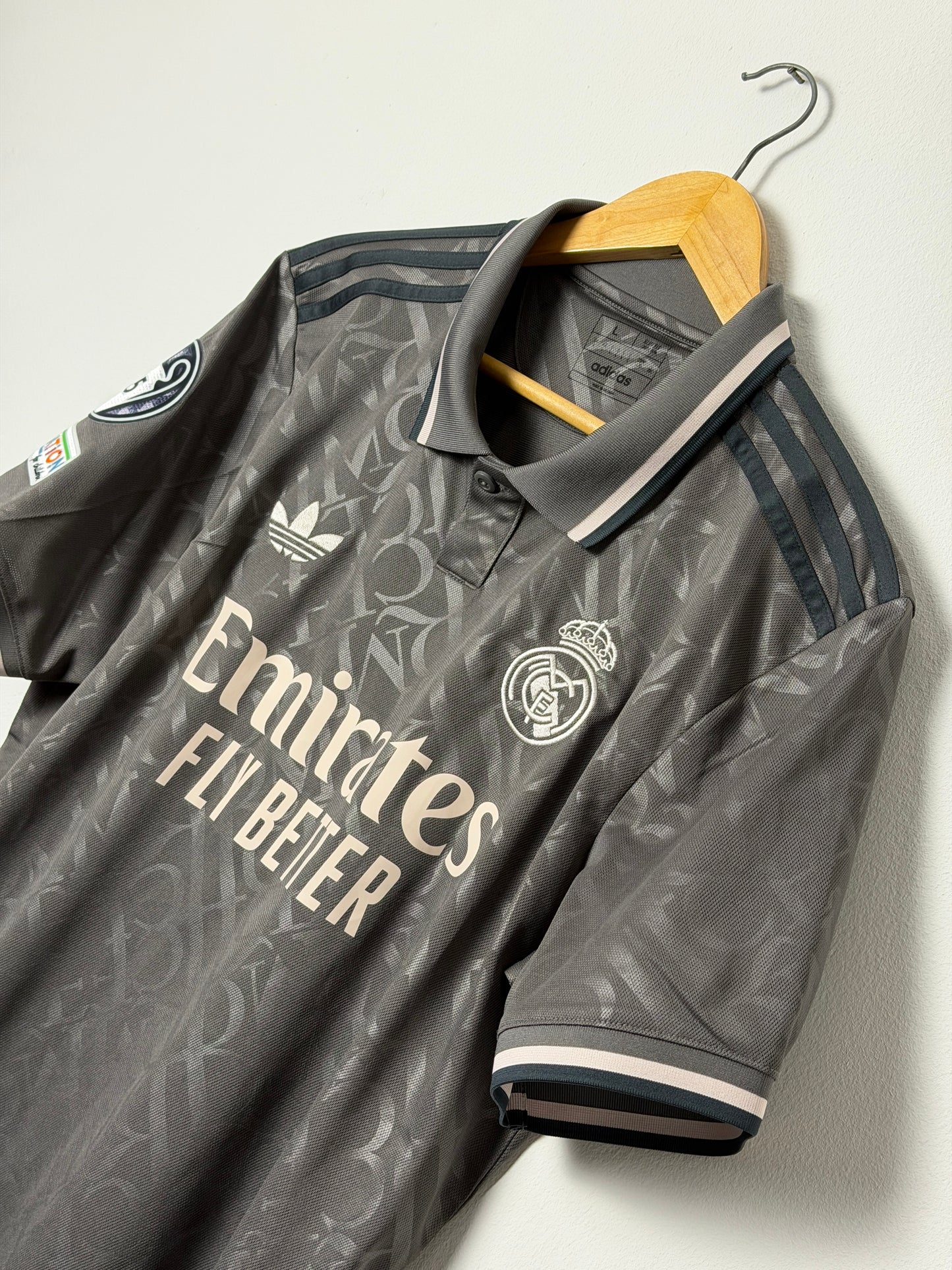 Kylian Mbappe Real Madrid CF 2024-25 third football shirt (L)
