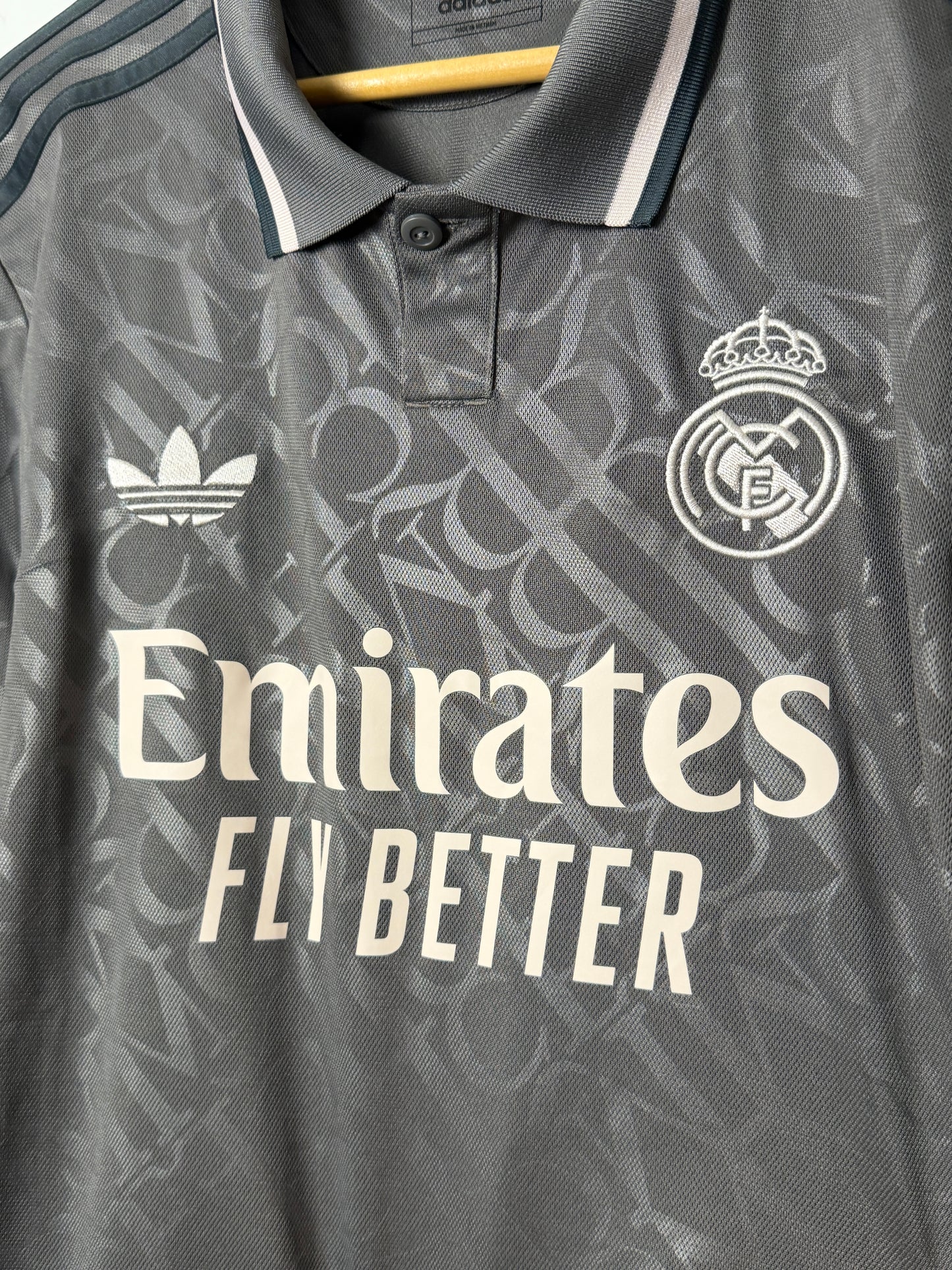 Kylian Mbappe Real Madrid CF 2024-25 third football shirt (L)