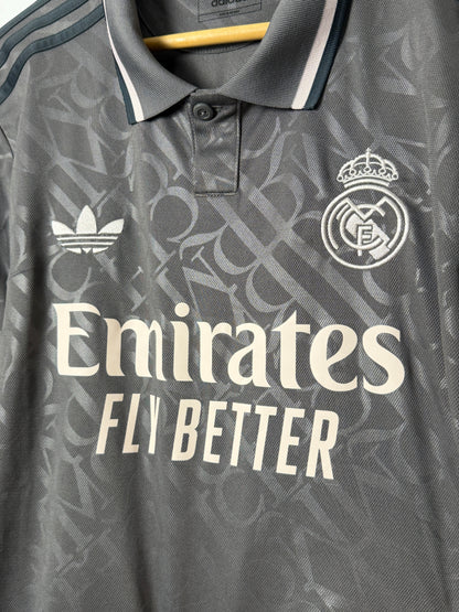 Kylian Mbappe Real Madrid CF 2024-25 third football shirt (L)