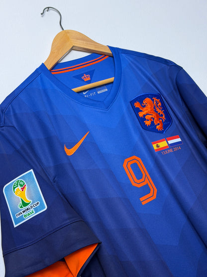 Robin Van Persie Netherlands 2014 away World Cup football shirt (XL)