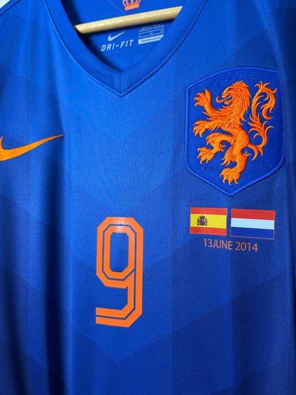 Robin Van Persie Netherlands 2014 away World Cup football shirt (XL)