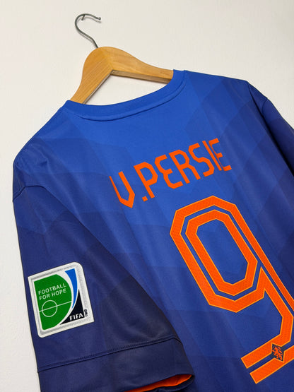 Robin Van Persie Netherlands 2014 away World Cup football shirt (XL)