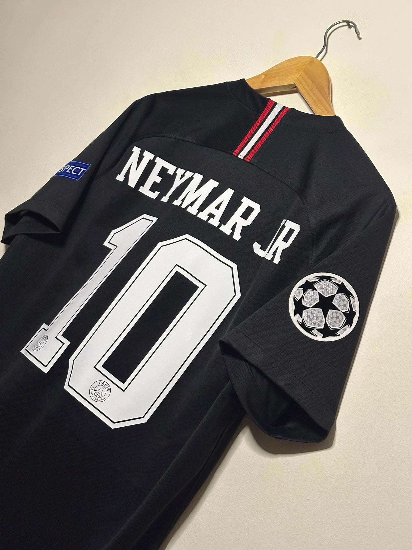 Neymar JR PSG 2018-19 Champions League third football shirt (L)