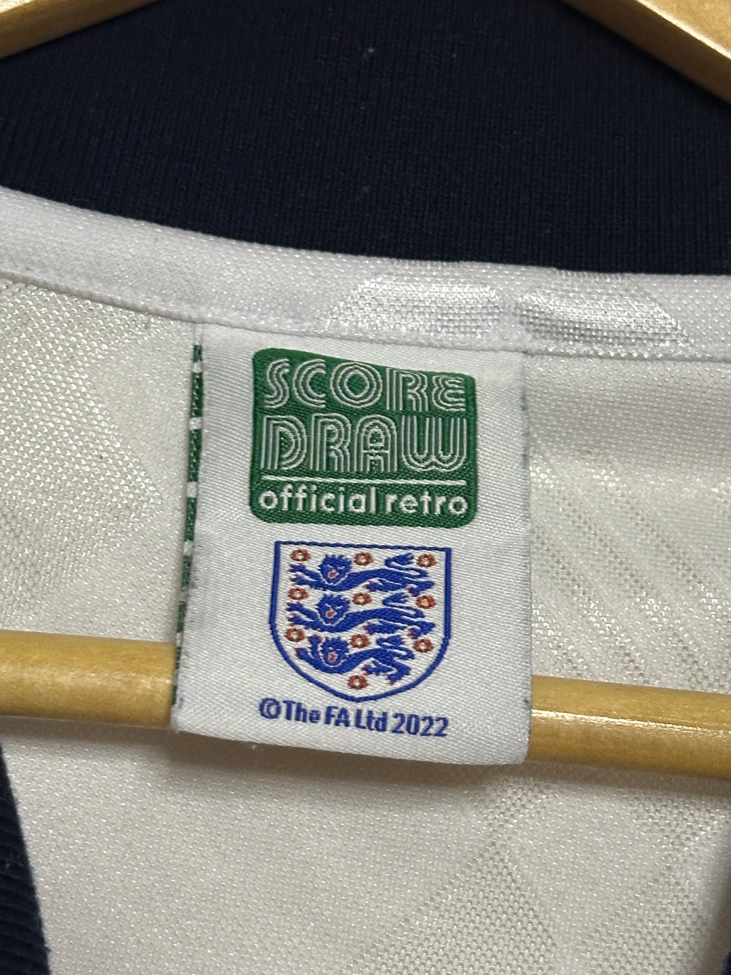 England 1990 Score Draw home football shirt (L)