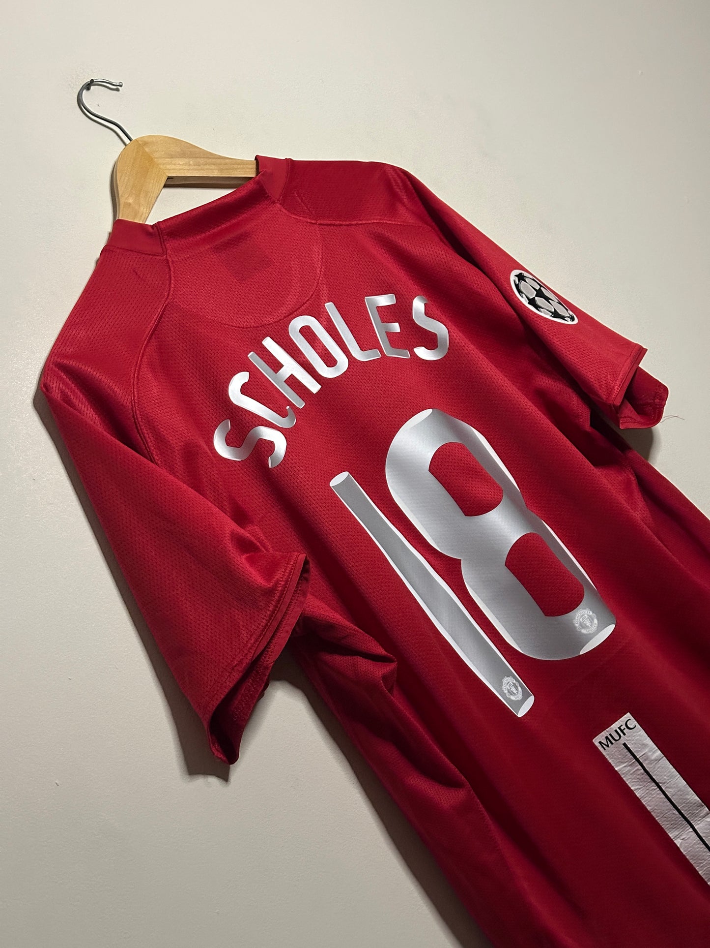 Paul Scholes Manchester United 2007-09 home football shirt (XL)