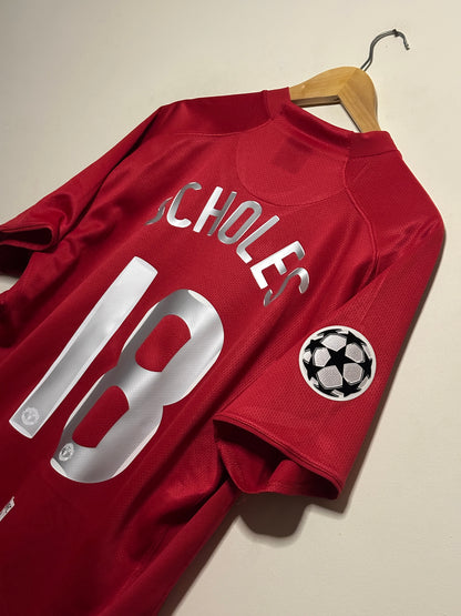 Paul Scholes Manchester United 2007-09 home football shirt (XL)