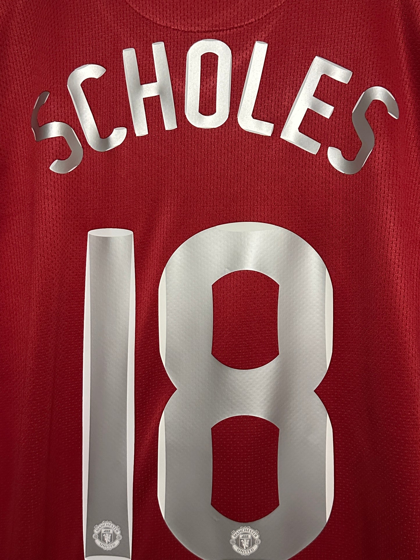Paul Scholes Manchester United 2007-09 home football shirt (XL)