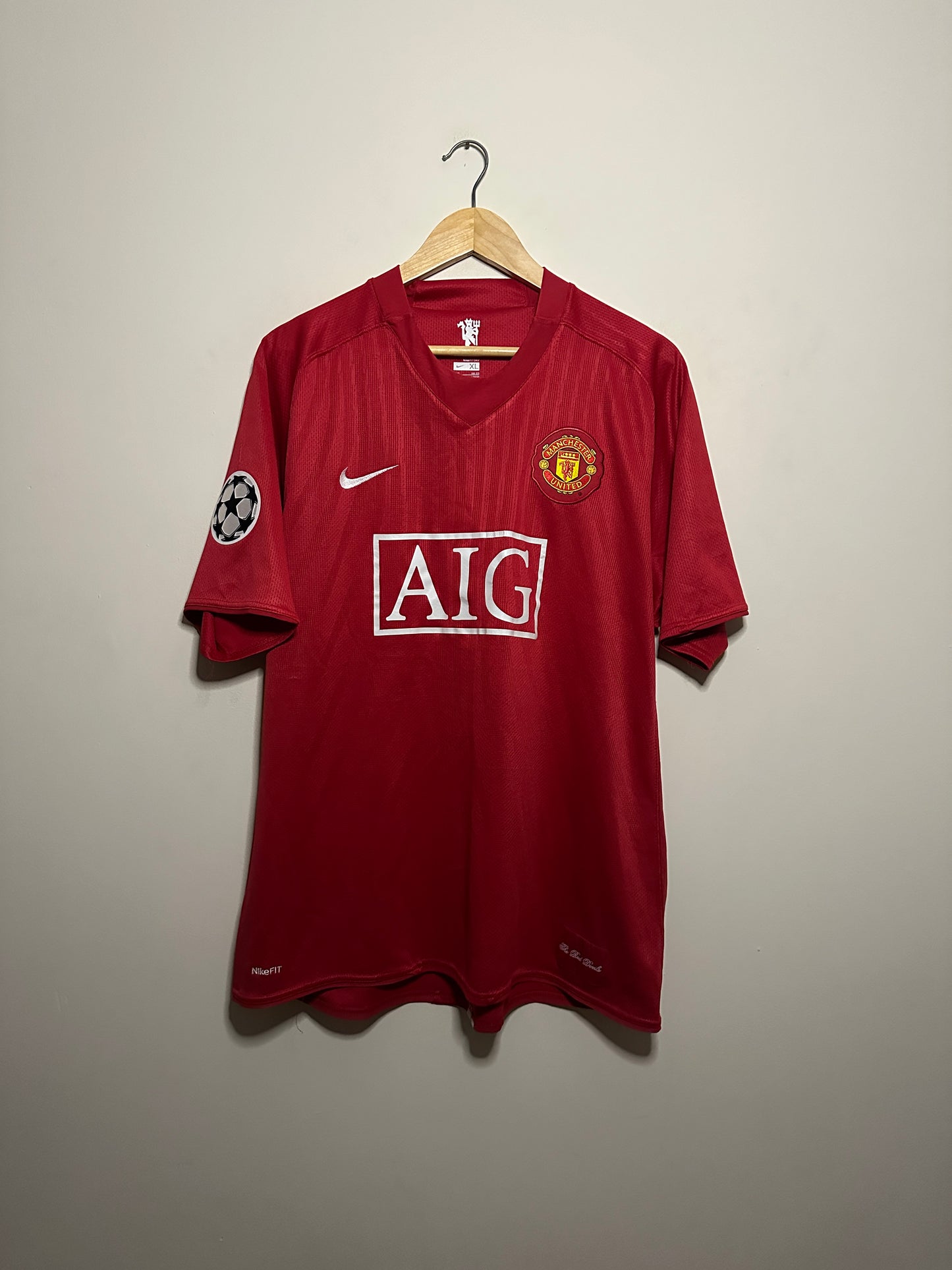 Paul Scholes Manchester United 2007-09 home football shirt (XL)