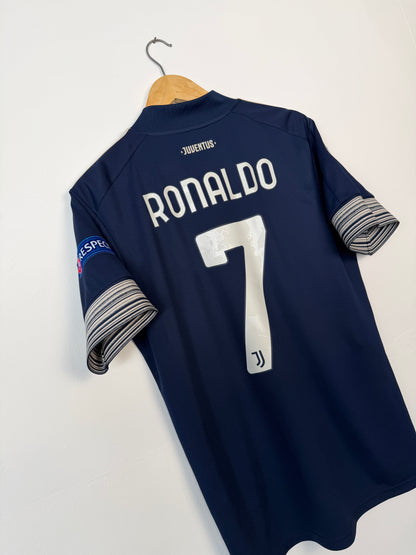 Cristiano Ronaldo Juventus FC 2020-21 away football shirt (M)