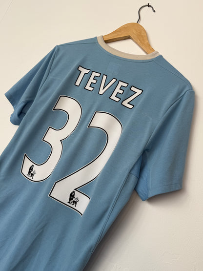 Carlos Tevez Manchester City FC 2009-10 home football shirt (M)