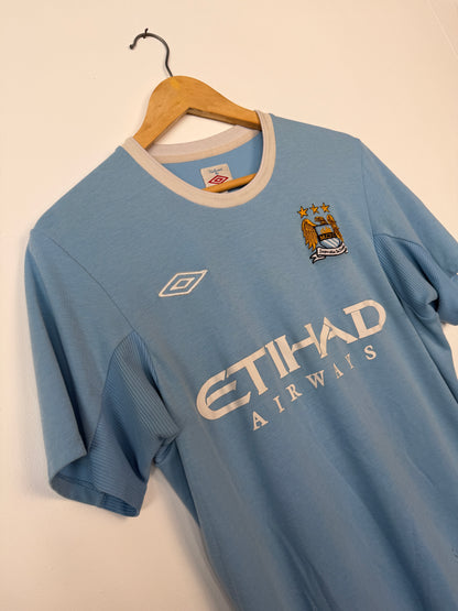 Carlos Tevez Manchester City FC 2009-10 home football shirt (M)