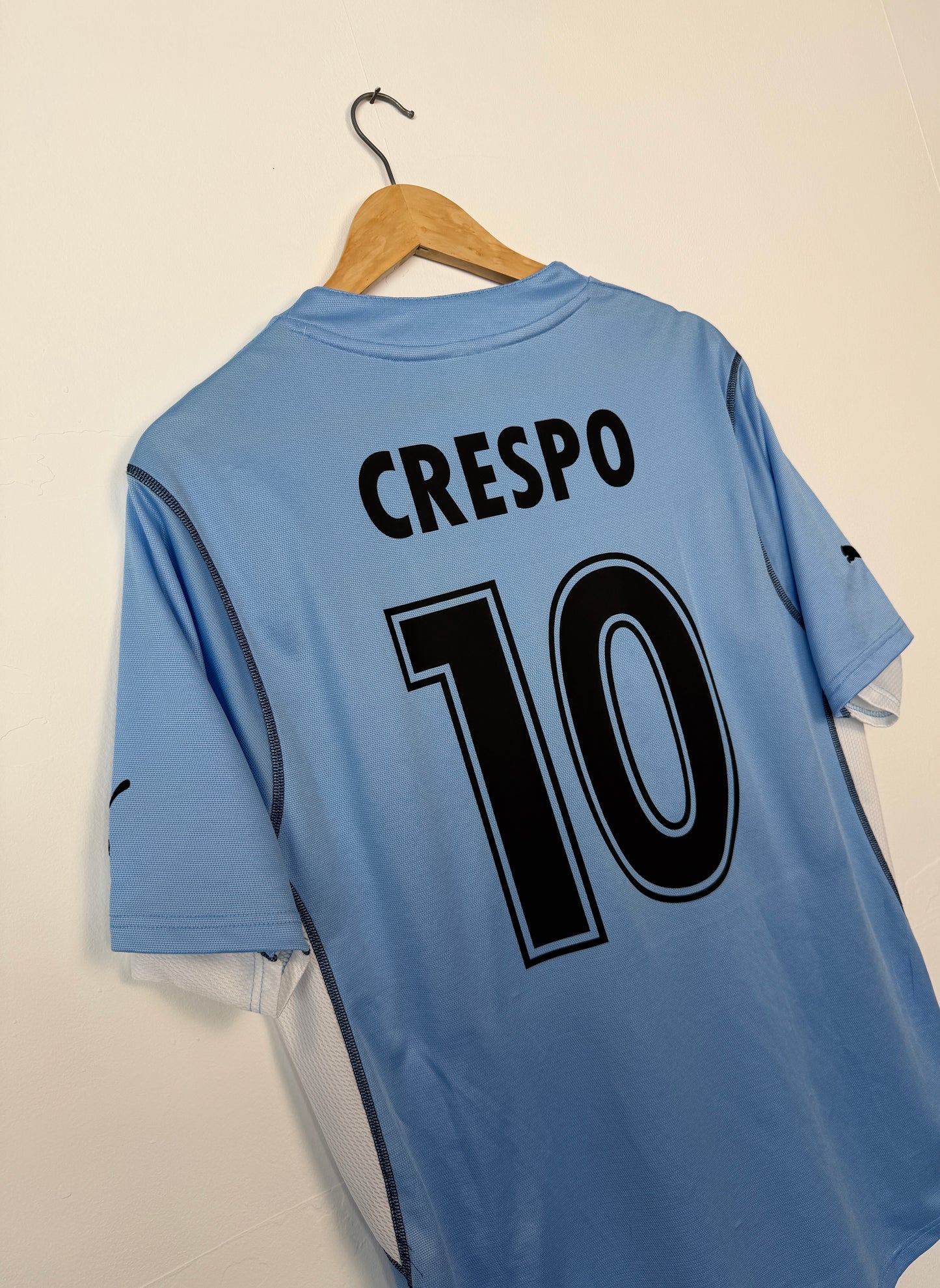 Hernan Crespo SS Lazio 2001-02 home football shirt (M)